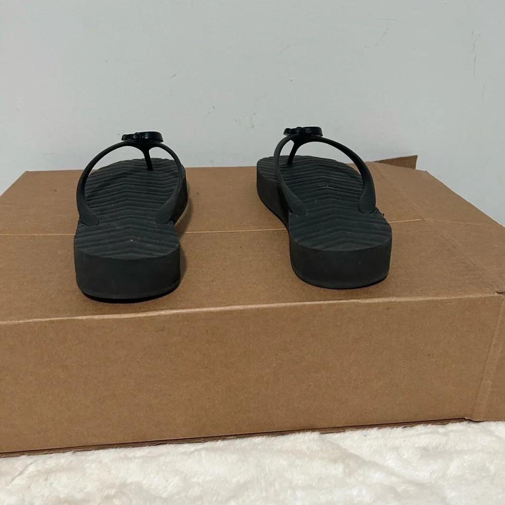 Black Gucci Platform Flip Flop Sandals